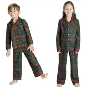 Hearth & Hand Plaid 2pc Pajama Set Green/Red Holiday Christmas NEW!